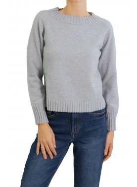 Maglione collo alto mezza manica 